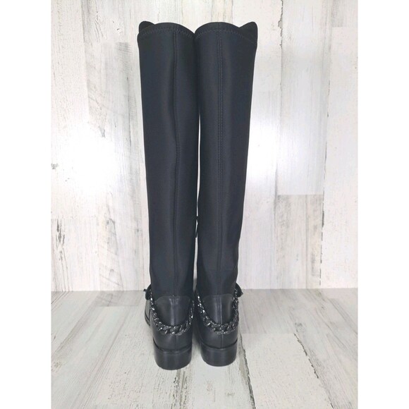 Karl Lagerfeld Paris Shay Over-The-Knee Boots Womens Black Size 7M Dark Romantic - Picture 6 of 16